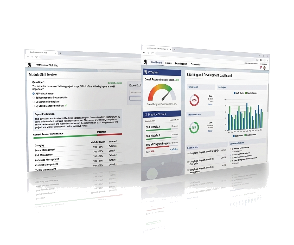 Linux Skills Exam progress dashboard preview
